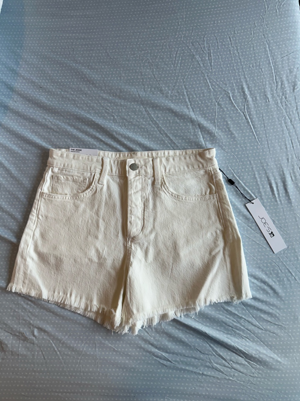 Joe's Jeans Women's White Denim Cutoff Shorts “The Jesse”